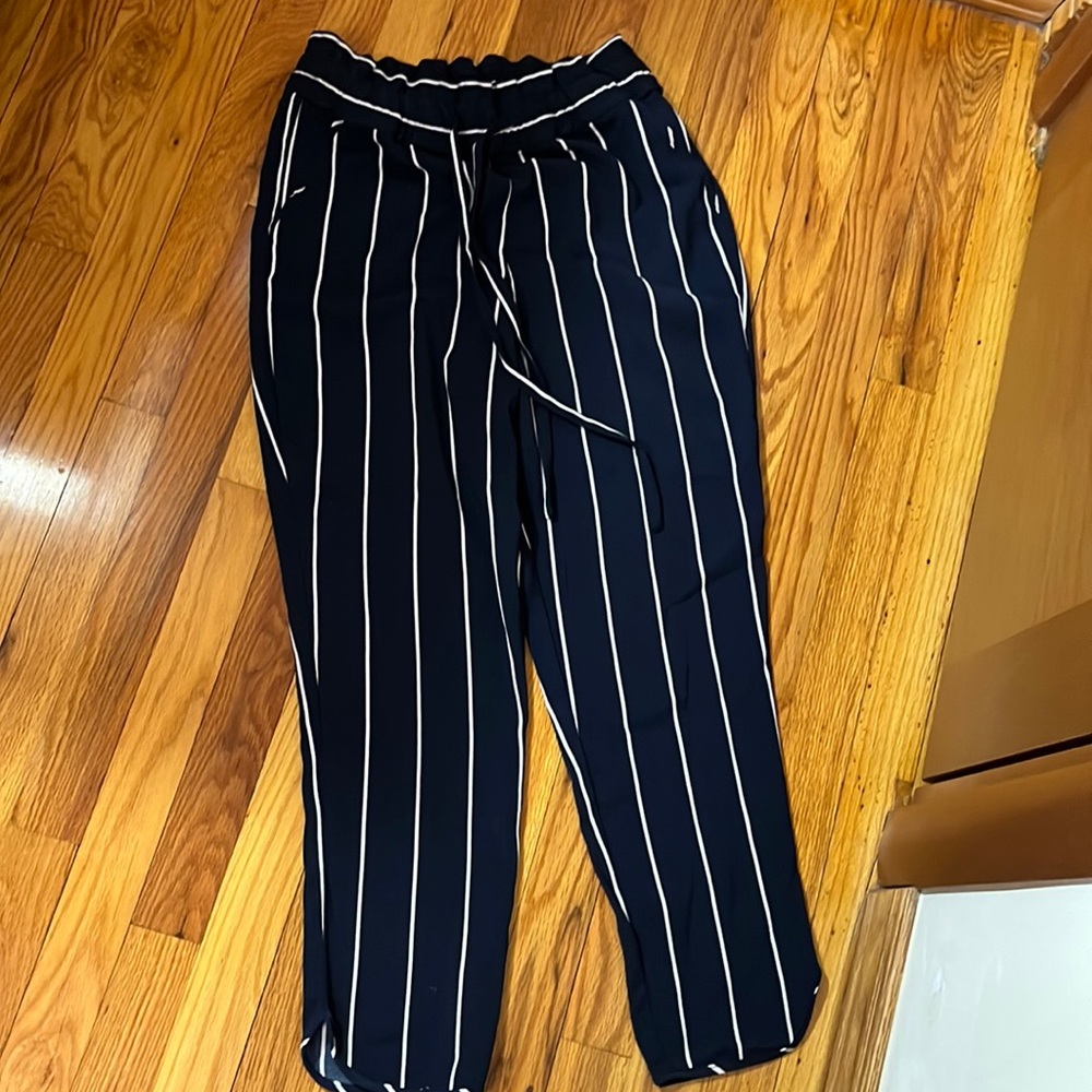 zara pinstripe trousers